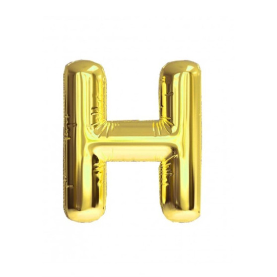 34 İnc Folyo Balon Harf Altin H