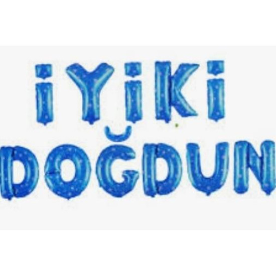 Set İyi̇ki̇ Doğdun Folyo Balon Mavi̇