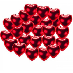 Set Kalp 25 Li̇ Folyo Balon Kirmizi5 İnc