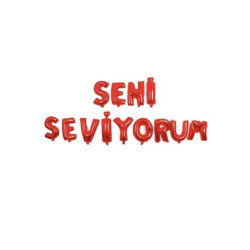 Set Seni̇ Sevi̇yorum Folyo Balon Kirmizi