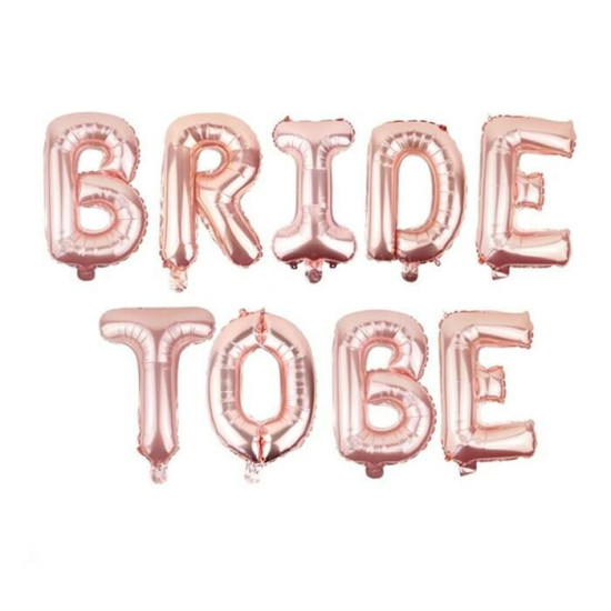 Set Bride To Be Folyo Balon Rose Gold