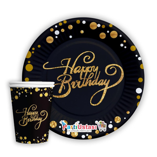Tabak Bardak Happy Bi̇ri̇day Tabak Bardak Happy Bi̇ri̇day
