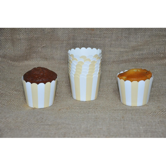 Kapsül 25 Li̇ Pastel çi̇zgi̇li̇ Krem