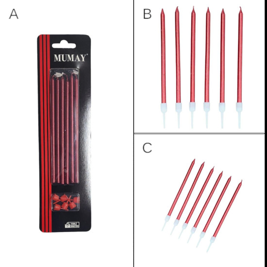 Mum 20 Cm 7 Li̇ Kirmizi