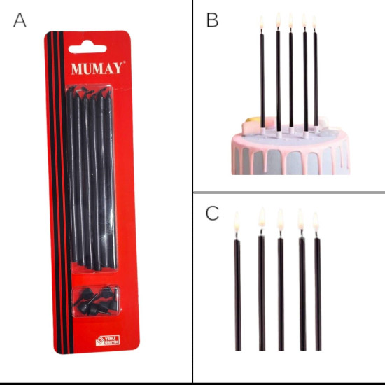 Mum 20 Cm 7 Li̇ Si̇yah
