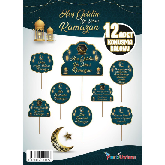 Konuşma Balonu Set 12 Li̇ Ramazan