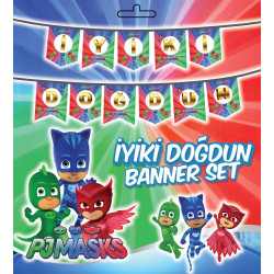 Yazi Zarf Banner Pj Masks