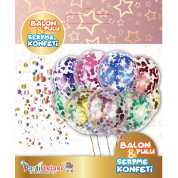 Balon Pulu Parlak Mavi̇ Koyu