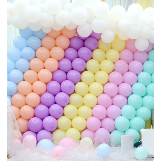 Balon Macaron Karişik Renk 100 Lü