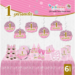 Helezon 6 Li 1 Yaş Pembe Helezon 6 Li 1 Yaş Pembe