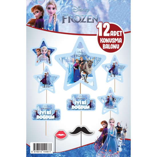 KONUŞMA BALONU SET 12 Lİ FROZEN