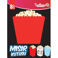 MISIR KUTUSU KIRMIZI 8 Lİ