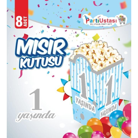 MISIR KUTUSU 1 YAŞ MAVİ 8 Lİ