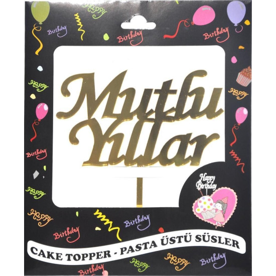 Pasta Yazisi Pleksi̇ Mutlu Yillar Altin