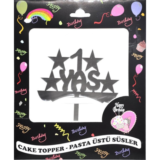 Pasta Yazisi Pleksi̇ 1 Yaş Gümüş
