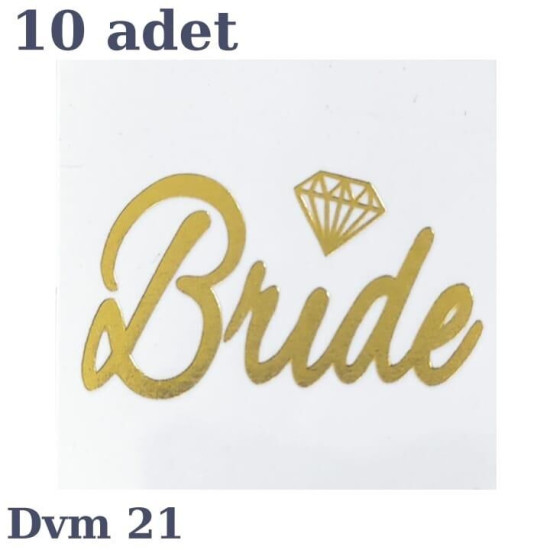 Dövme Bri̇de Altin Elmas No:21