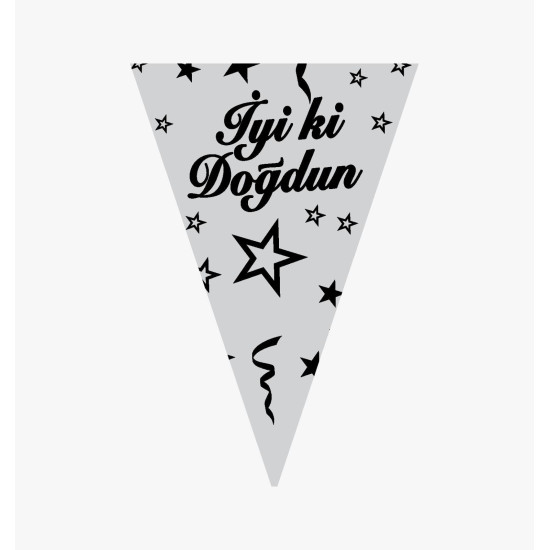 Flama İyi̇ki̇ Doğdun Gümüş
