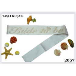 Kuşak Bride To Be Beyaz Altin